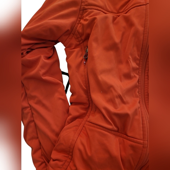 North Face Jacket Softshell Full Zip Orange Summit Series S/P Windstopper - Picture 4 of 12